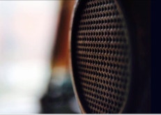 Old bakerlite microphone - 2fly studios